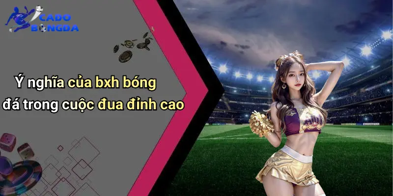 BXH Bóng Đá 1 BXH Bóng Đá