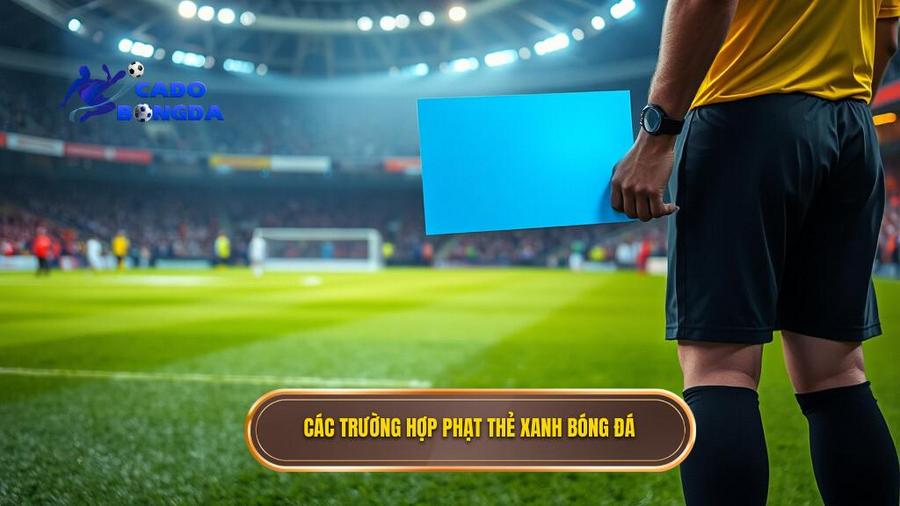 2. Các trường hợp phạt thẻ xanh bóng đá